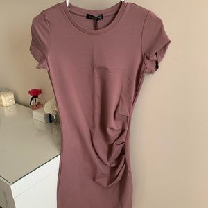 Mauve fitted dress